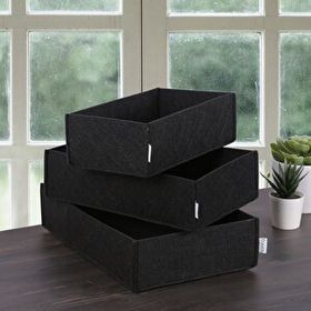Homing HMY-6272 Çok Amaçlı 3'lü Keçe Organizer Sepet Seti