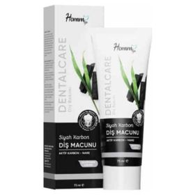 Homm Bitkisel Siyah Karbon 75 ml Diş Macunu