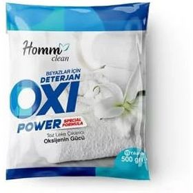 Homm Clean 510 ml Oxi Power Beyazlar İçin Toz Deterjan