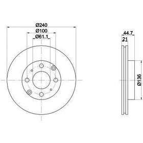 Honda 45251SR3A10 Civic 1992-1998 1.5, 1.4 Ön Fren Diski