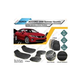 Honda Accord 2008 Sonrası Siyah Havuzlu Paspas