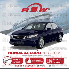 Honda Accord RBW 2003-2008 Muz Silecek Takımı