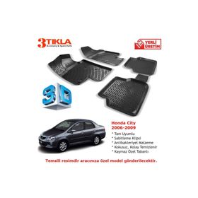Honda City 2006-2009 Seti 3D Havuzlu Paspas