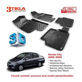 Honda City 2006-2009 Seti 3D Havuzlu Paspas
