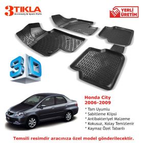 Honda City 2006-2009 Seti 3D Havuzlu Paspas