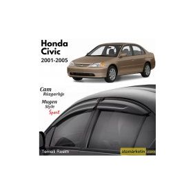 Honda Civic 2001-2005 Mugen Cam Rüzgarlığı