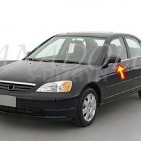 Honda Civic 2001-2006 Paslanmaz Çelik 4 Parça Krom Cam Çıtası