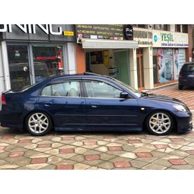 Honda Civic 2001-2006 Paslanmaz Çelik 4 Parça Krom Cam Çıtası