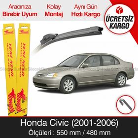 Honda Civic 2001-2006 Silecek Takımı