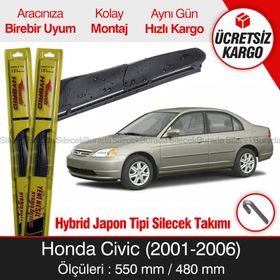 Honda Civic 2001-2006 Silecek Takımı