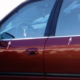 Honda Civic 2002-2006 4 Parça Krom Cam Çıtası