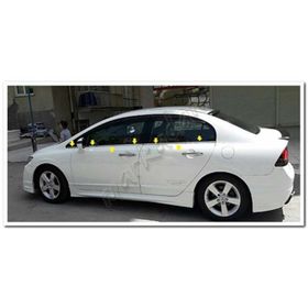 Honda Civic 2006-2011 6 Parça Paslanmaz Çelik Cam Çıtası