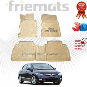 Honda Civic 2007-2012 3D Havuzlu Paspas