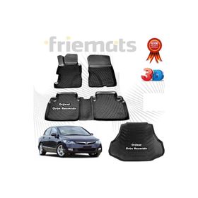 Honda Civic 2007-2012 3D Havuzlu Paspas