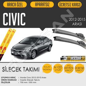 Honda Civic 2012-2015 Muz Silecek Takımı