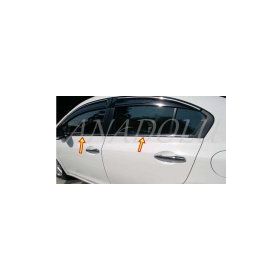 Honda Civic 2012-2016 4 Parça Krom Cam Çıtası