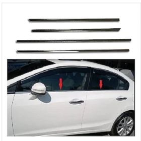 Honda Civic 2012-2016 4 Parça Krom Cam Çıtası
