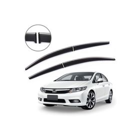 Honda Civic 2012-2016 Krom Cam Rüzgarlığı
