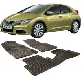 Honda Civic 2012-2016 Siyah 3D Havuzlu Paspas