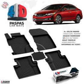 Honda Civic 2016 Sonrası 4D Havuzlu Paspas