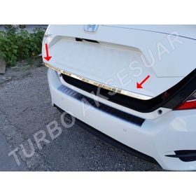 Honda Civic Fc5 2016 Ve Üzeri Krom Bagaj Alt Çıtası