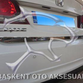 Honda Civic Formlu 2007-2012 Krom Bagaj Alt Çıtası