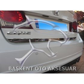 Honda Civic Formlu 2007-2012 Krom Bagaj Alt Çıtası