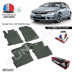 Honda Civic Sedan 2012-2016 4D Havuzlu Paspas
