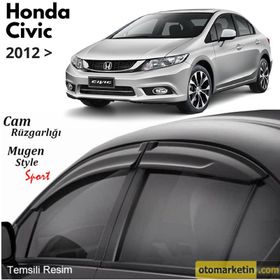 Honda Civic Sedan 2012- Mügen Cam Rüzgarlığı