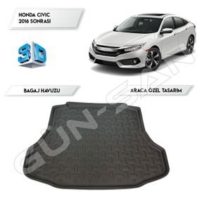 Honda Civic Sedan 2016 Ve Sonrası 3d Bagaj Havuzu