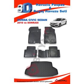 Honda CIVIC SEDAN 2016 ve Sonrası Paspas ve Bagaj Havuzu