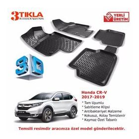 Honda Cr-v 2018-2019 Seti 3D Havuzlu Paspas
