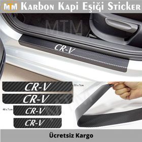 Honda Cr-v 4 Adet Karbon Kapı Eşiği Sticker