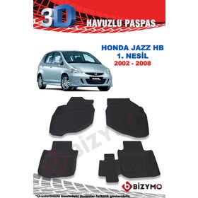 Honda Jazz 1. Nesil Hb 2002-2008 Premium 3D Havuzlu Oto Paspas Bizymo