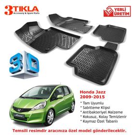 Honda Jazz 2009-2015 Seti 3D Havuzlu Paspas
