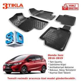 Honda Jazz 2016-2019 Seti 3D Havuzlu Paspas