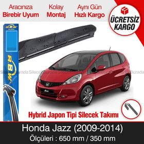 Honda Jazz RBW Hybrid 2009-2014 Silecek Takımı