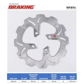 Honda MSX 125 2013-2022 Dalgalı Ön Fren Diski