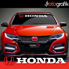 Honda Ön Cam Oto Sticker