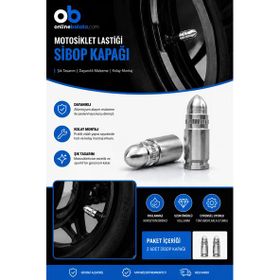 Honda PCX 125 Gümüş 2 Adet 30744 Ön Arka Lastik Sibop Kapağı