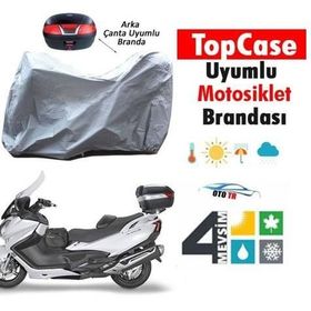 Honda VFR 1200 X Crosstourer Gri Çantalı Motosiklet Motor Koruma Brandası