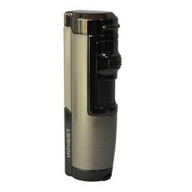 Honest İki Torch Gunmetal Puro Çakmak