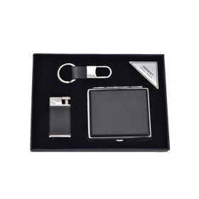 Honest Tabaka Anahtarlık Set Siyah Çakmak