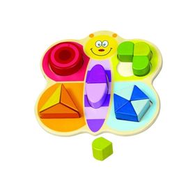 Hongji 15 Parça Ahşap Geometrik Şekilli Bloklar