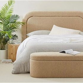 Hoom Concept Lina Kahve Teddy Sandıklı Puf