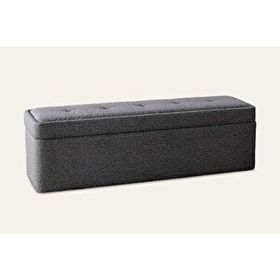 Hoom Concept Lotus Sandıklı Beyaz Puf Bench