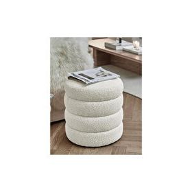 Hoom Concept Relax Teddy Beyaz Sandıklı Puf