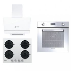 Hoover 23-4 3051W - HVW6MW - HDG6C2GWTK Beyaz 3'lü Ankastre Set
