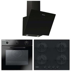 Hoover HDG6C1GBTK - HON602 B/E - HVW6MBB Siyah 3'lü Ankastre Set