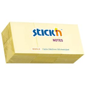 Hopax 100 YP 35x51 Pastel Sarı Stıckn Yapışkanlı Not Kağıdı